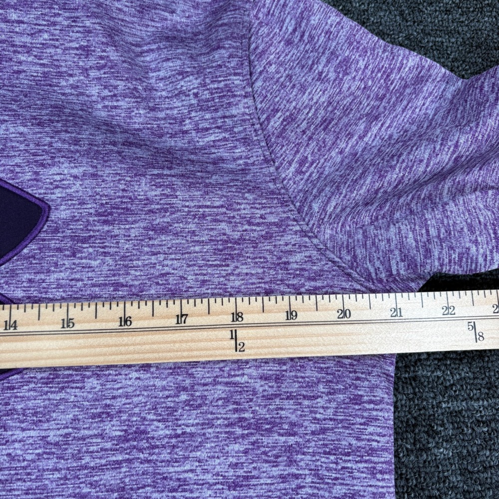 Under Armour Hoodie Women Medium Purple ColdGear Storm Loose Fit Pullover 388 - Picture 3 of 8